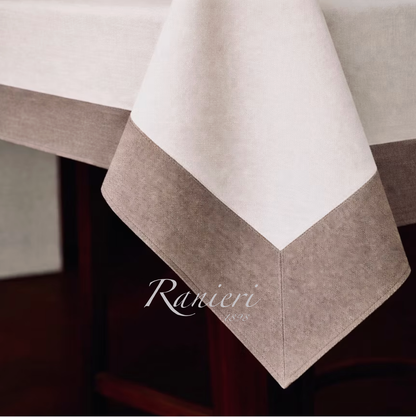 Tovaglia da Tavola in Panama con Balze Applicate – Art. Jackie – Rebecca Home