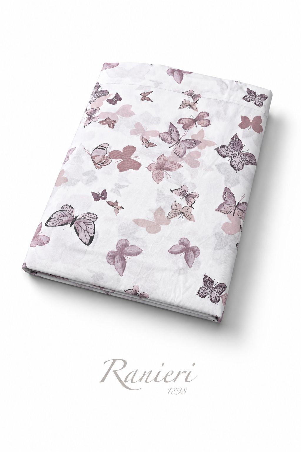 Coppia lenzuola 1 posto E MEZZO cotone art Lola Farfalle Rebecca Home