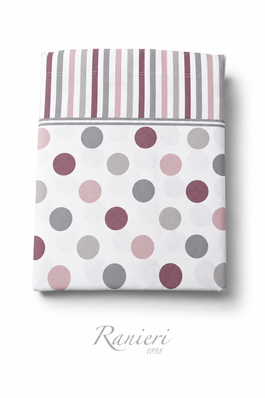 Coppia lenzuola 1 posto cotone art Lola POIS Rebecca Home