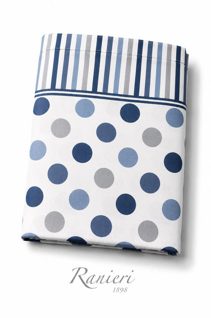 Coppia lenzuola 1 posto cotone art Lola POIS Rebecca Home