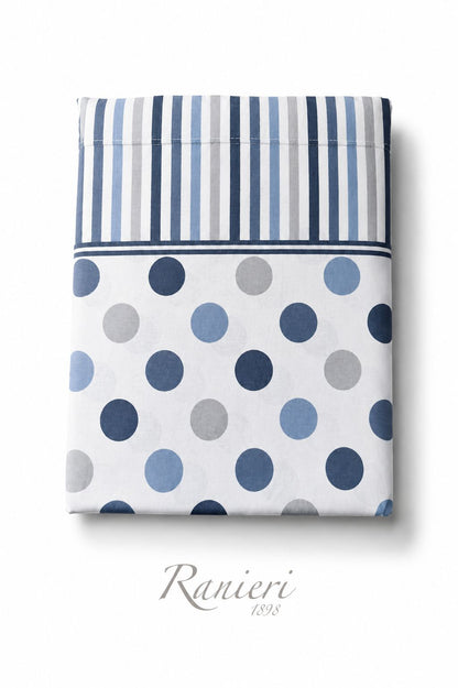 Coppia lenzuola 1 posto cotone art Lola POIS Rebecca Home