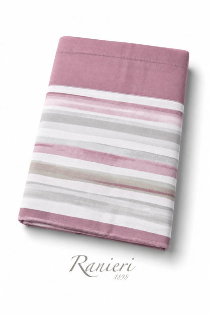 Coppia lenzuola 1 posto E MEZZO cotone art  Righe Lola Rebecca Home