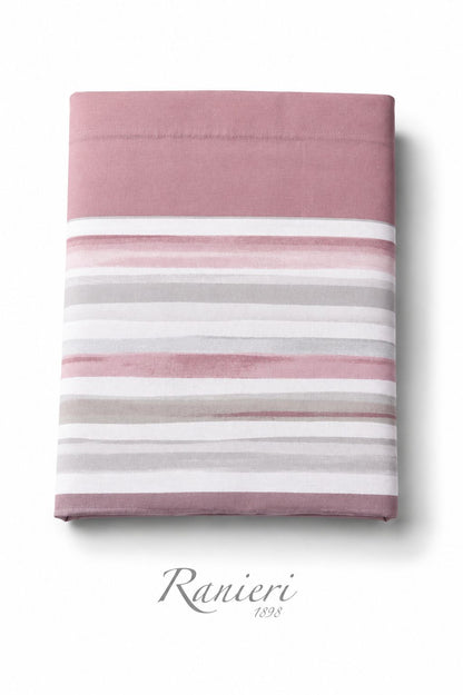 Coppia lenzuola 1 posto E MEZZO cotone art  Righe Lola Rebecca Home