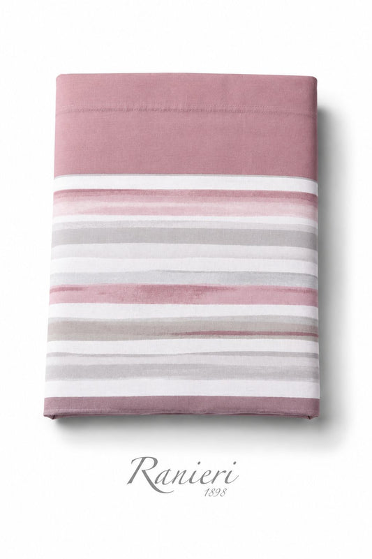 Coppia lenzuola 1 posto cotone art  Righe Lola Rebecca Home
