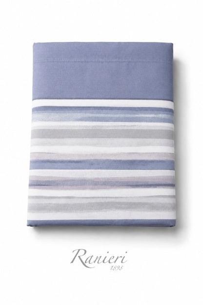 Coppia lenzuola 1 posto E MEZZO cotone art  Righe Lola Rebecca Home
