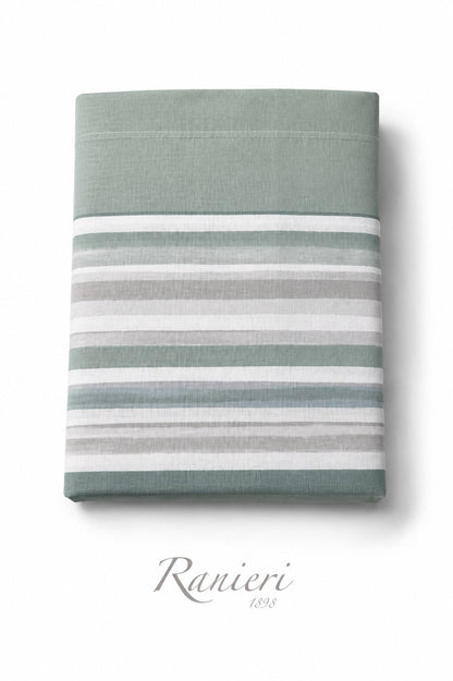 Coppia lenzuola 1 posto E MEZZO cotone art  Righe Lola Rebecca Home