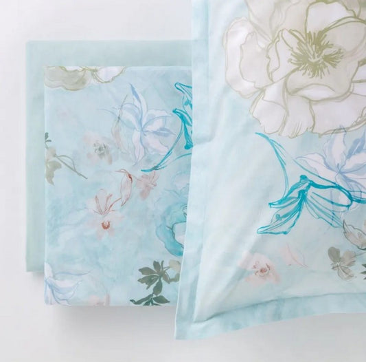 Completo Lenzuolo Copriletto 2 posti In Percalle Amouage