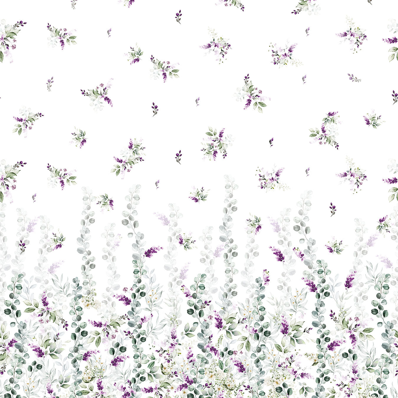 Copriletto Matrimoniale in Piquet 100% Cotone Arconate Art. TA-92 – Stampa Digitale Lavanda 270x270 cm