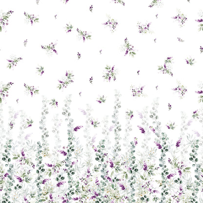 Copriletto Matrimoniale in Piquet 100% Cotone Arconate Art. TA-92 – Stampa Digitale Lavanda 270x270 cm