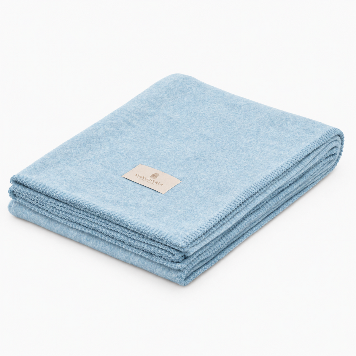 Plaid Biancoperla Bamboo 130x180 - cielo