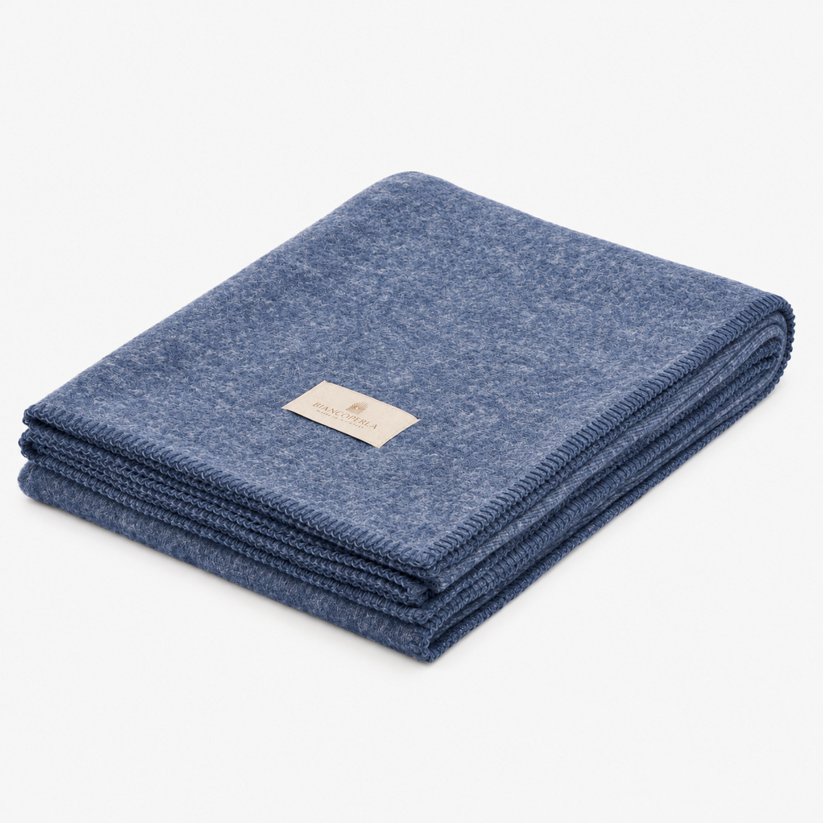 Plaid Biancoperla Bamboo 130x180 - denim