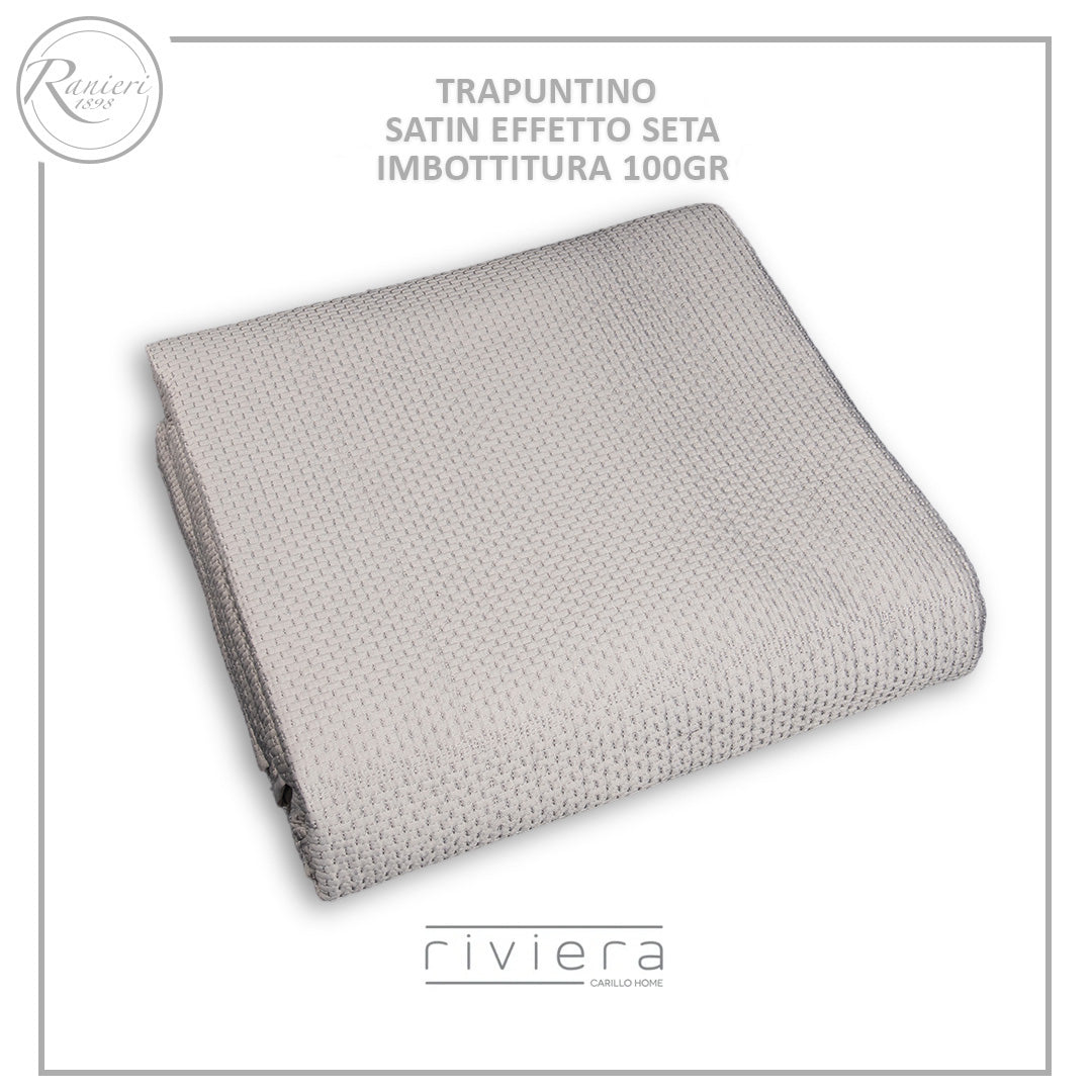 TRAPUNTINO 1 posto e mezzo CALEY in satin - RIVIERA