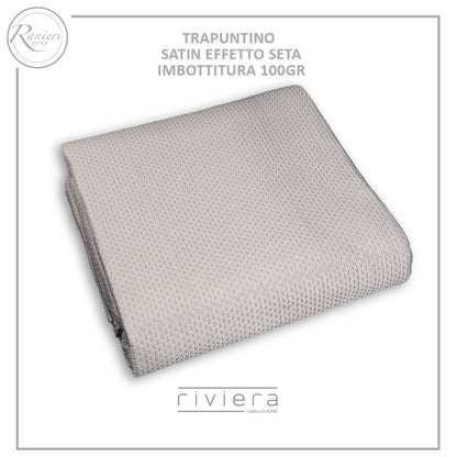 TRAPUNTINO 1 posto e mezzo CALEY in satin - RIVIERA