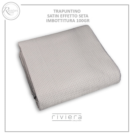 TRAPUNTINO 1 posto e mezzo CALEY in satin - RIVIERA