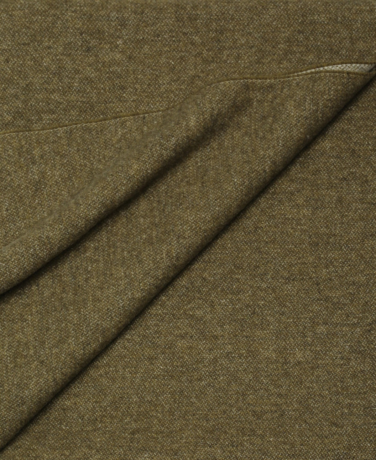 Plaid Woolly Verde oliva dettaglio tessuto