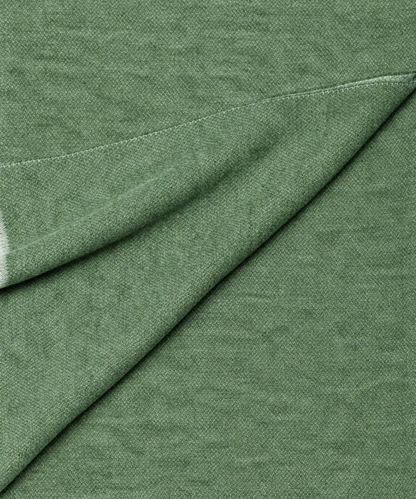 Plaid Woolly Verde dettaglio tessuto